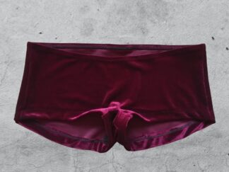 Hipster „Olga“ Samt - bordeaux
