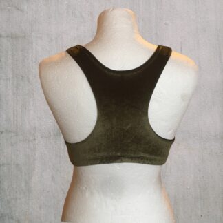 Bralette „Tina“ Samt - waldgrün