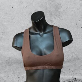 Bralette „Eva“ Baumwolljersey - schokobraun