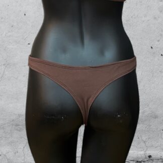 Tanga „Jule“ Baumwolljersey - schokobraun
