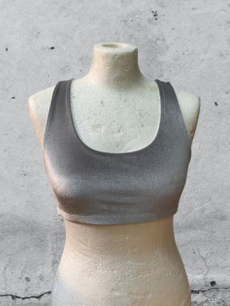 Bralette „Tina“ Samt - silber