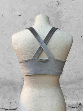 Bralette „Eva“ Samt - silber