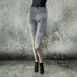 Leggings Samt - silber
